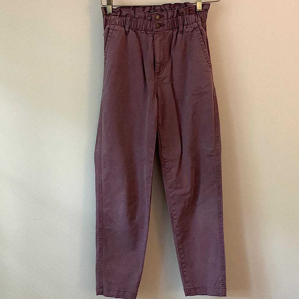 Universal Thread Paperbag High Rise Relaxed Fit Ankle Pants 0 Women’s